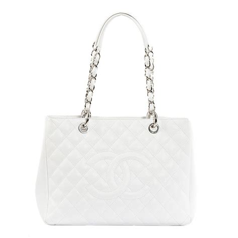 chanel white gst bag